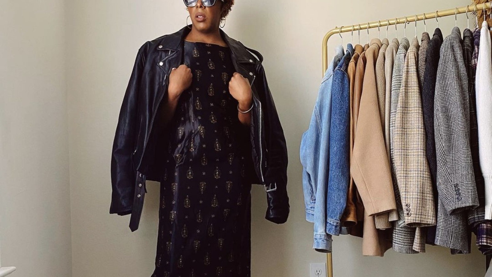 Styled apparel display inside Texas Thrift Store in Harlingen