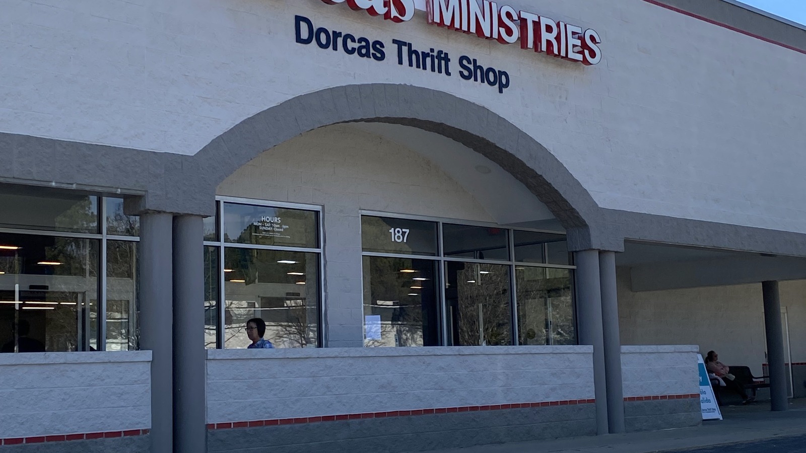 Dorcas Thrift Shop storefront in Cary