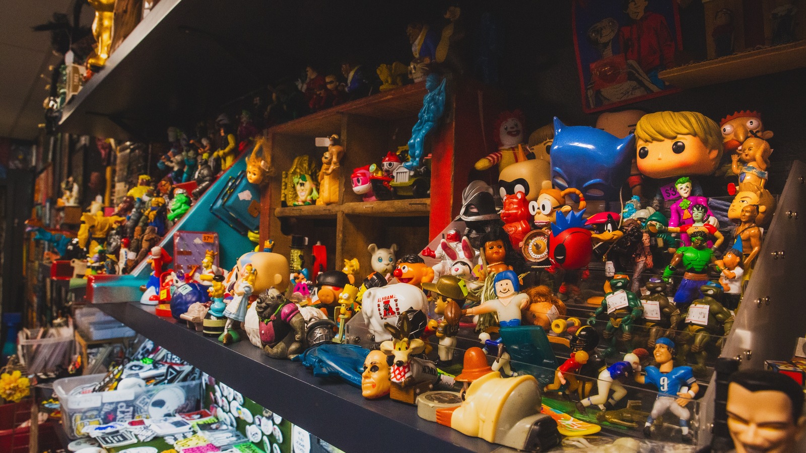 Secondhand shopping scene at Wantfull Things Cultural Artifacts in Birmingham
