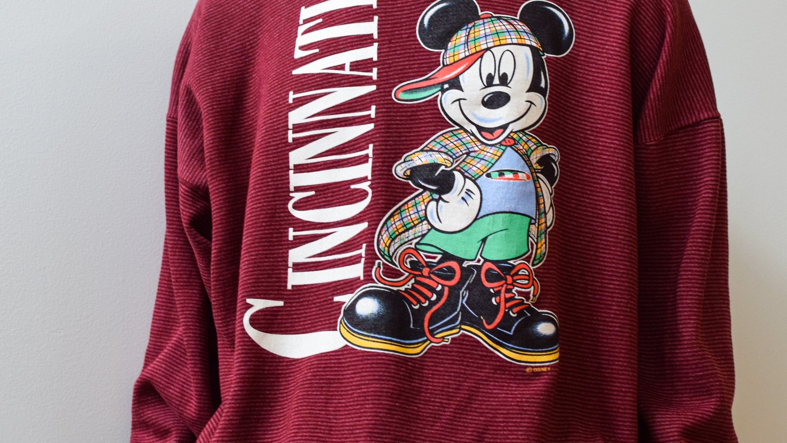 Vintage Cincinnati sweatshirt inside The Daily Vintage in Cincinnati