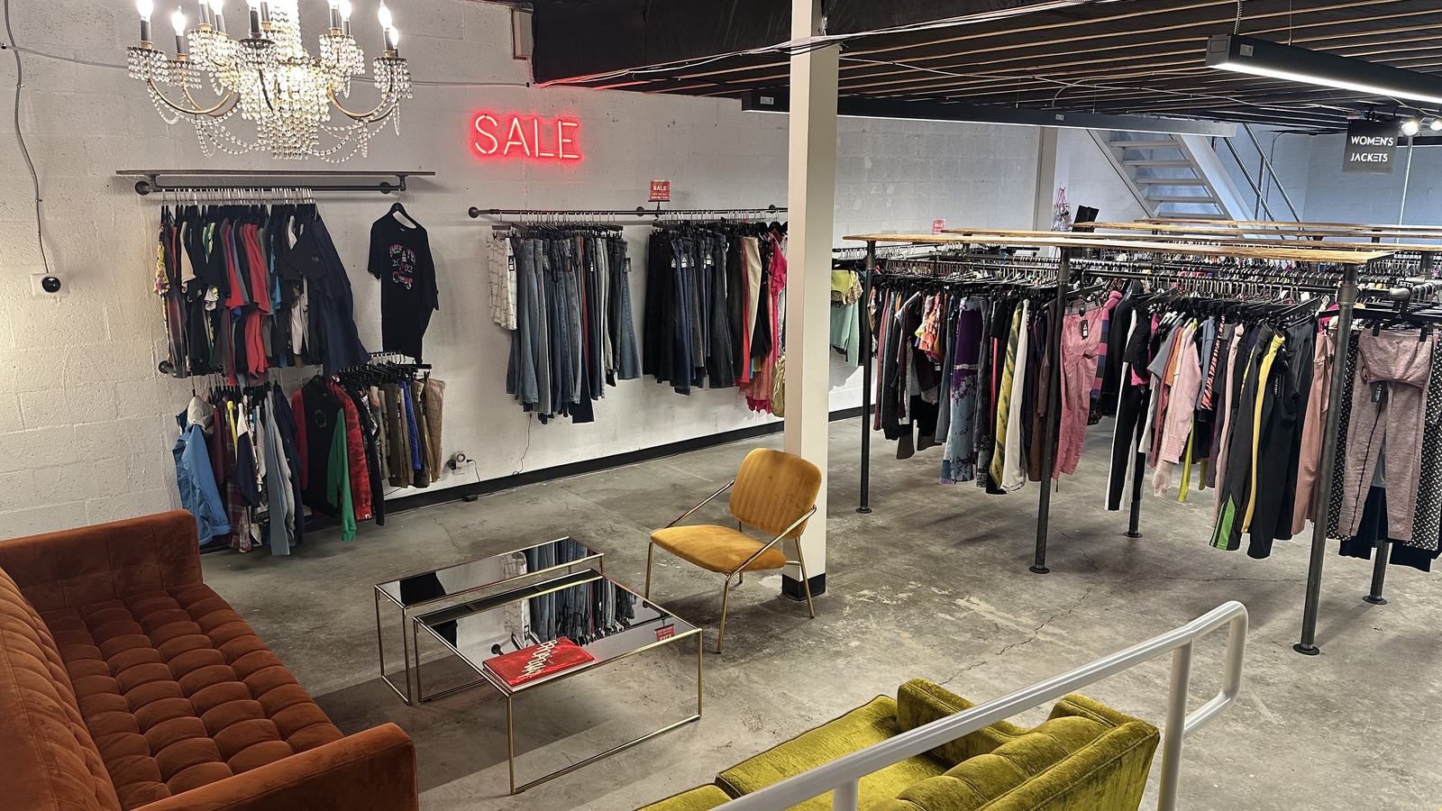 Secondhand shopping scene at Alt Rebel in Las Vegas