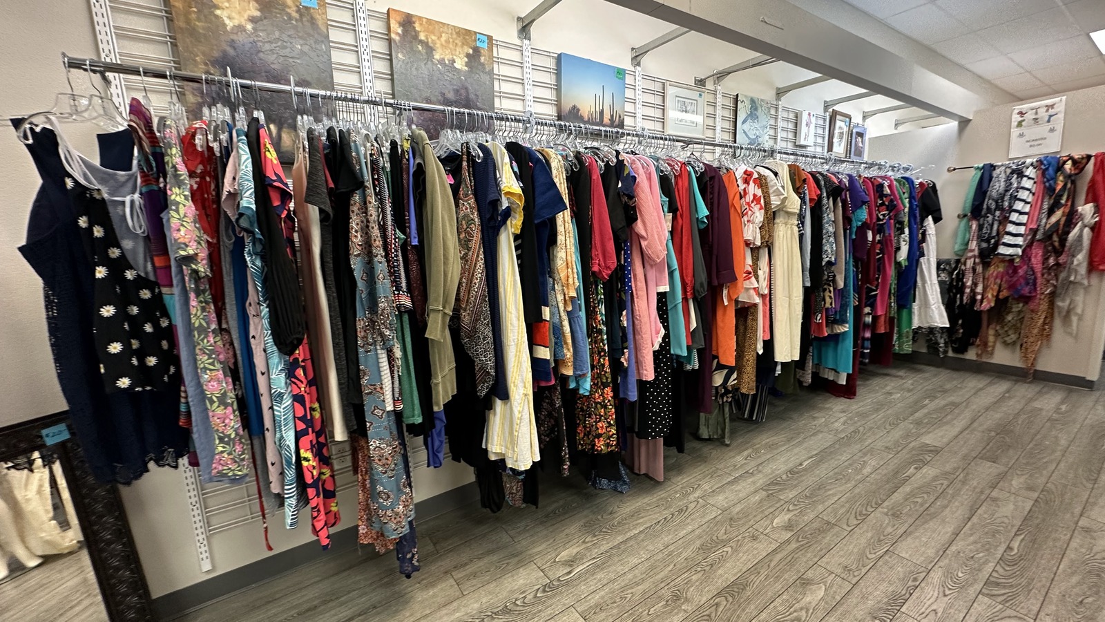 Secondhand shopping scene at Assisting Lives in Las Vegas in Las Vegas