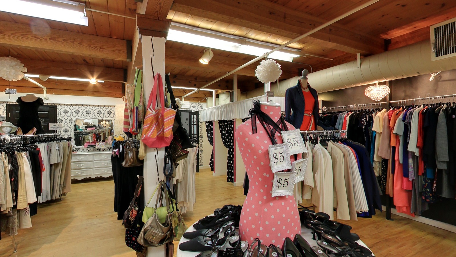 Secondhand shopping scene at Success In Style, Inc. in Savage