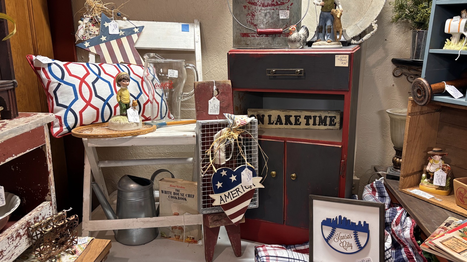 Secondhand shopping scene at As Time Goes By In Greenwood in Greenwood
