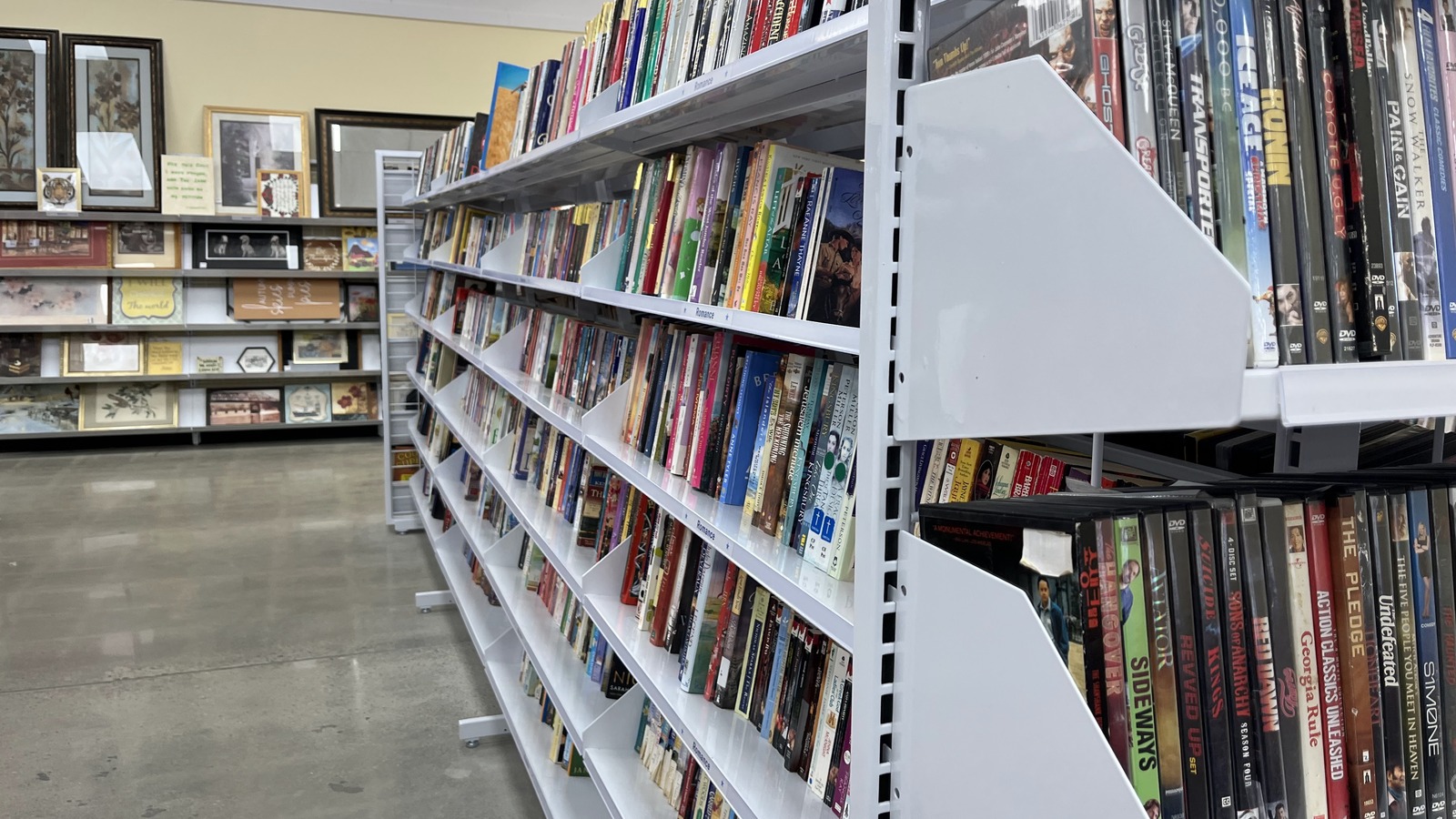 Secondhand shopping scene at America's Thrift Stores & Donation Center in Madison