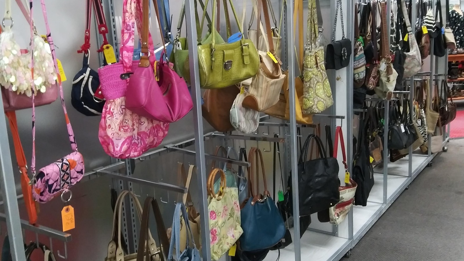 Secondhand shopping scene at Lovelady Thrift Store in Irondale