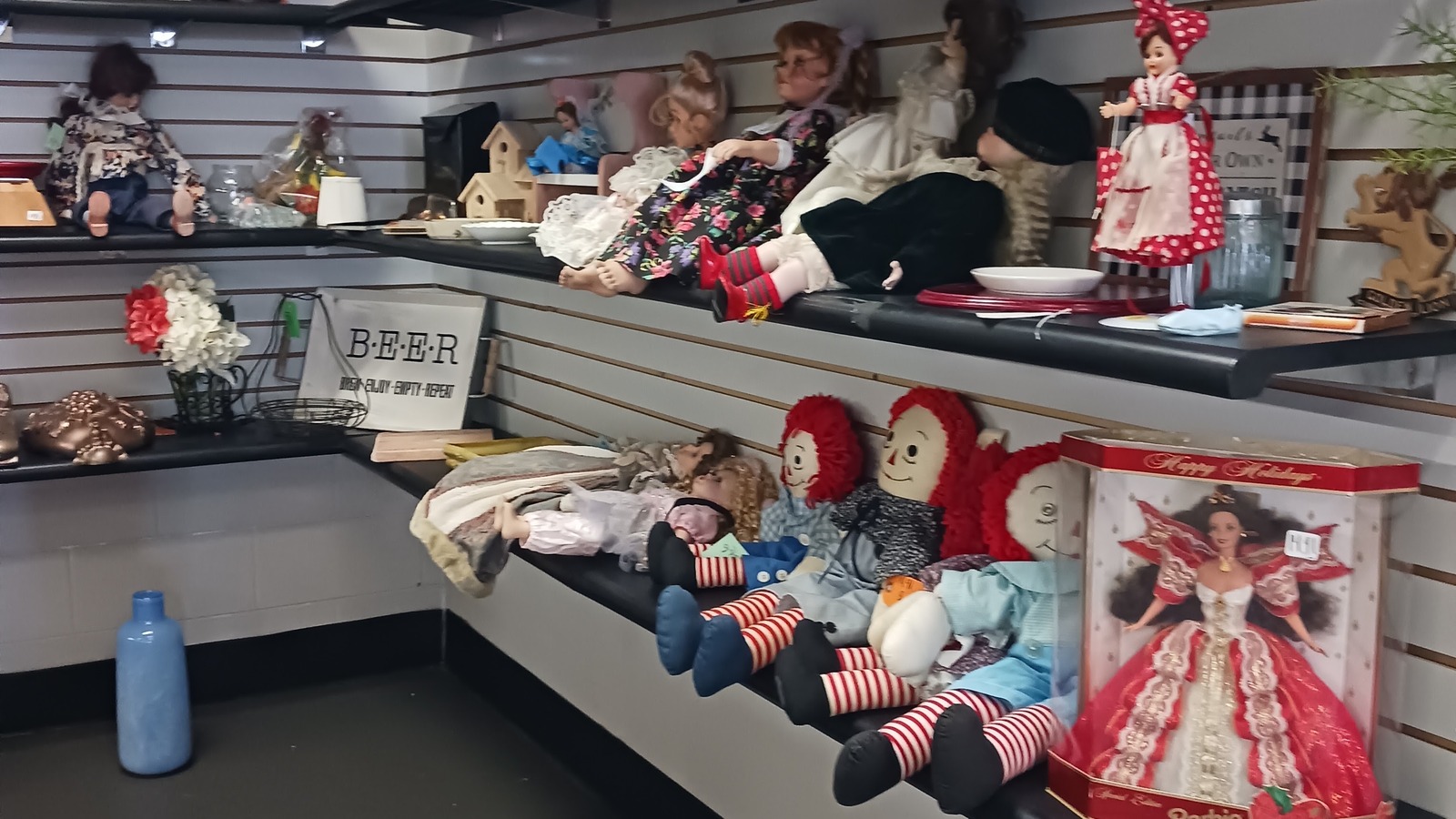 Secondhand shopping scene at Lovelady Thrift Store in Irondale