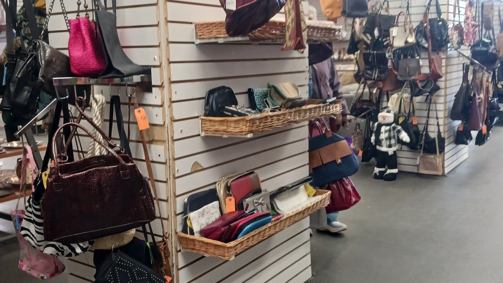 Secondhand shopping scene at Lovelady Thrift Store in Irondale