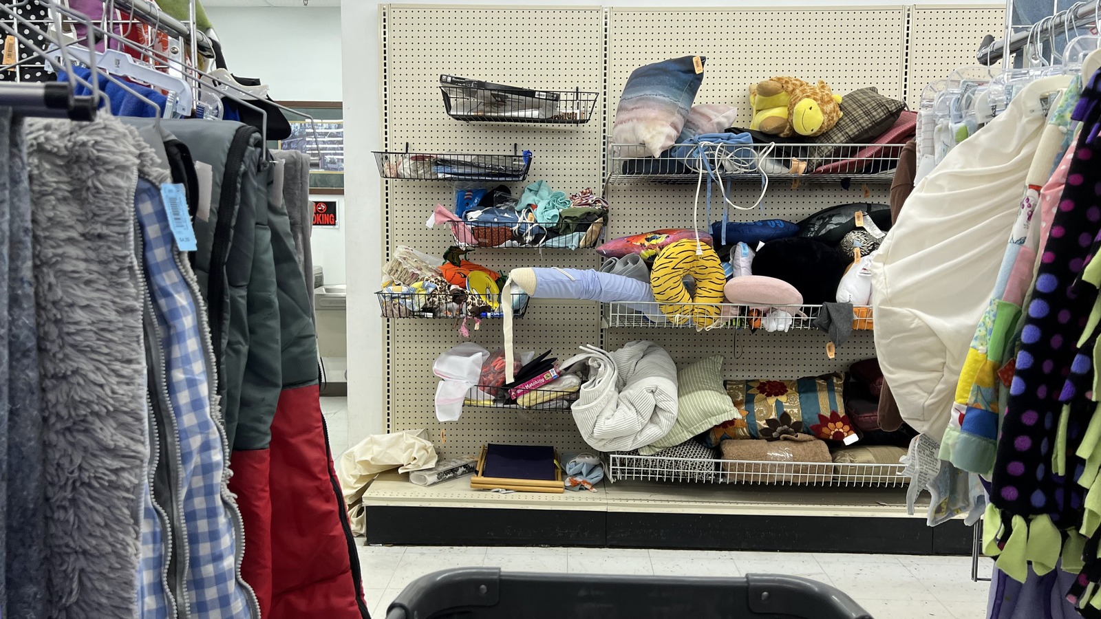 Secondhand shopping scene at arc Thrift Stores in Fort Collins