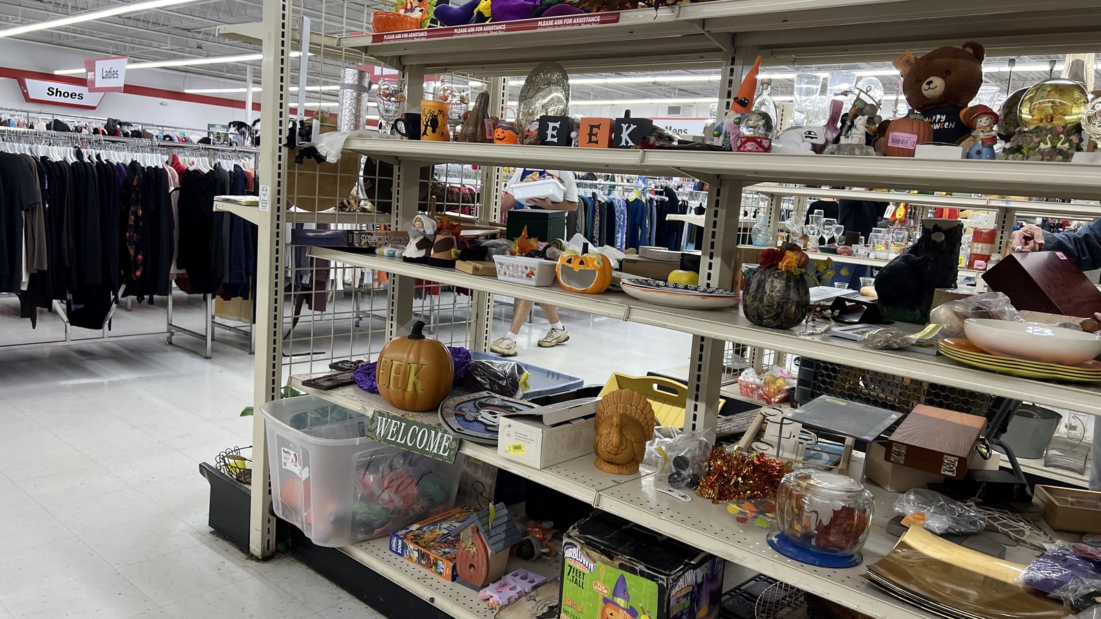 Secondhand shopping scene at arc Thrift Stores in Fort Collins