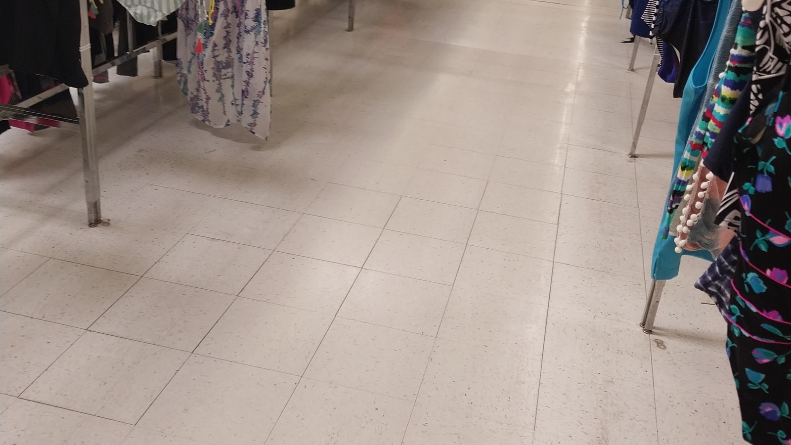 Secondhand shopping scene at Valley Thrift Store in Cincinnati