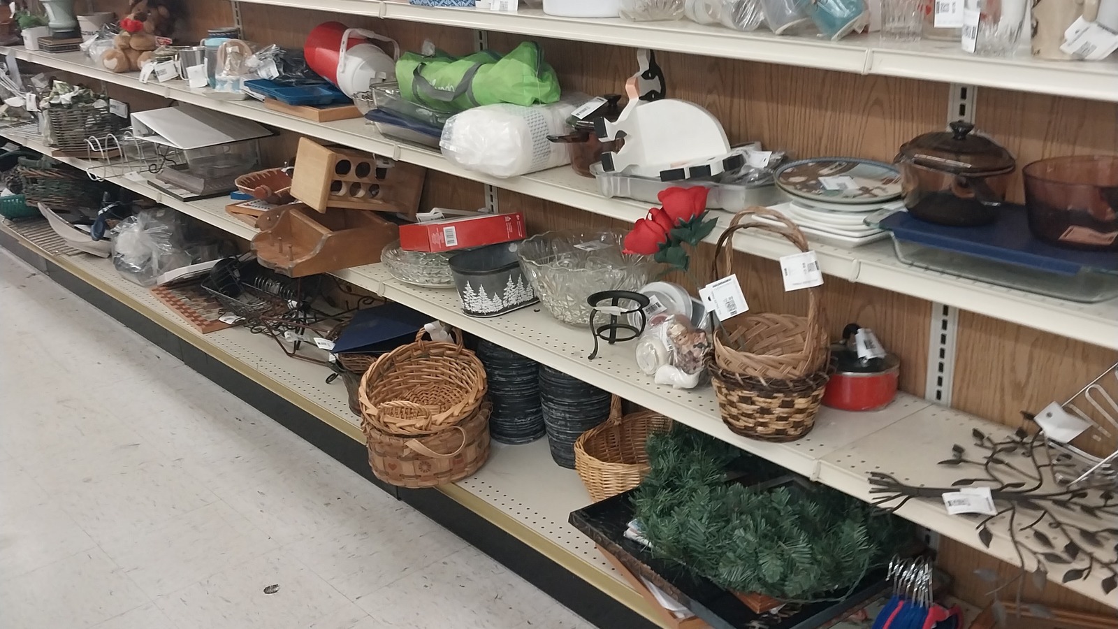 Secondhand shopping scene at Valley Thrift Store in Cincinnati