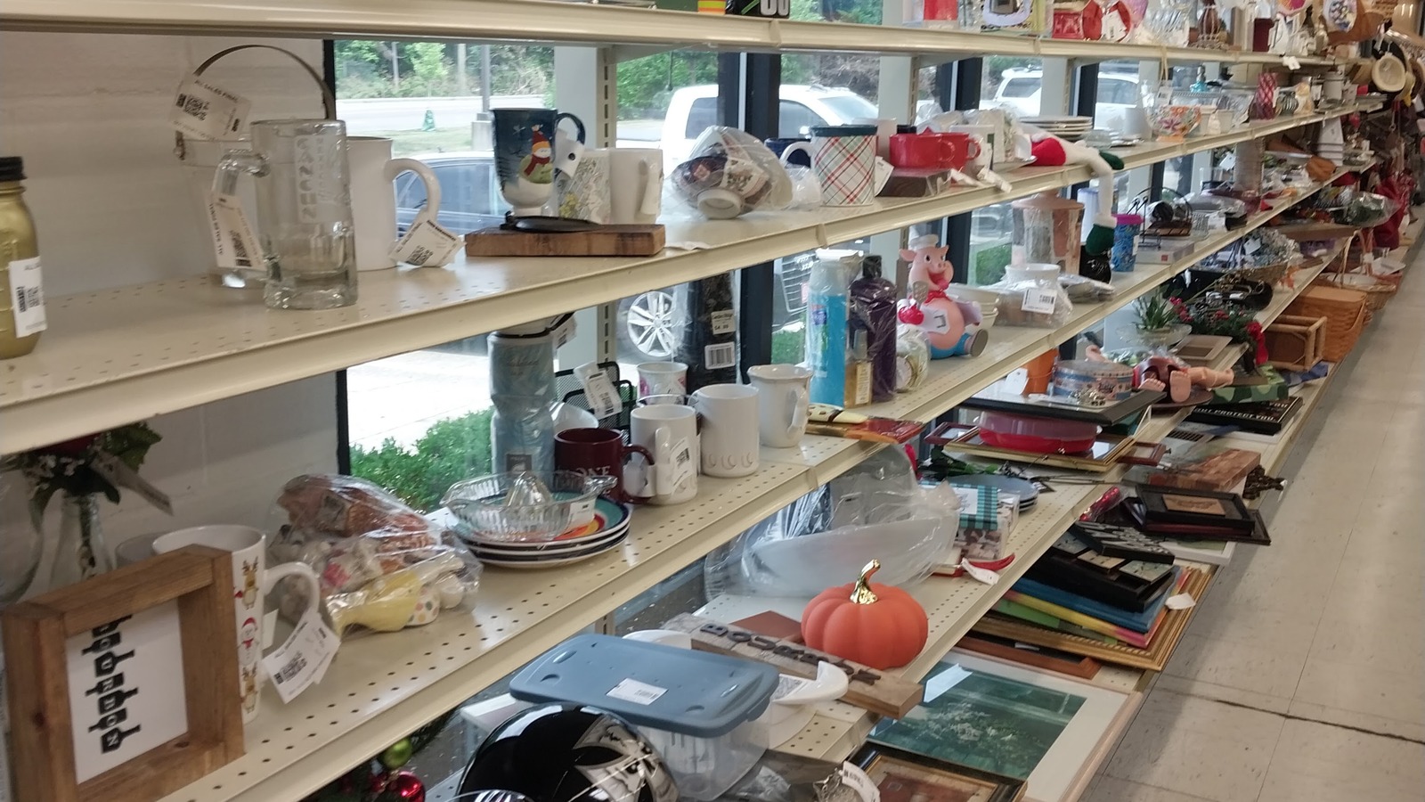 Secondhand shopping scene at Valley Thrift Store in Cincinnati