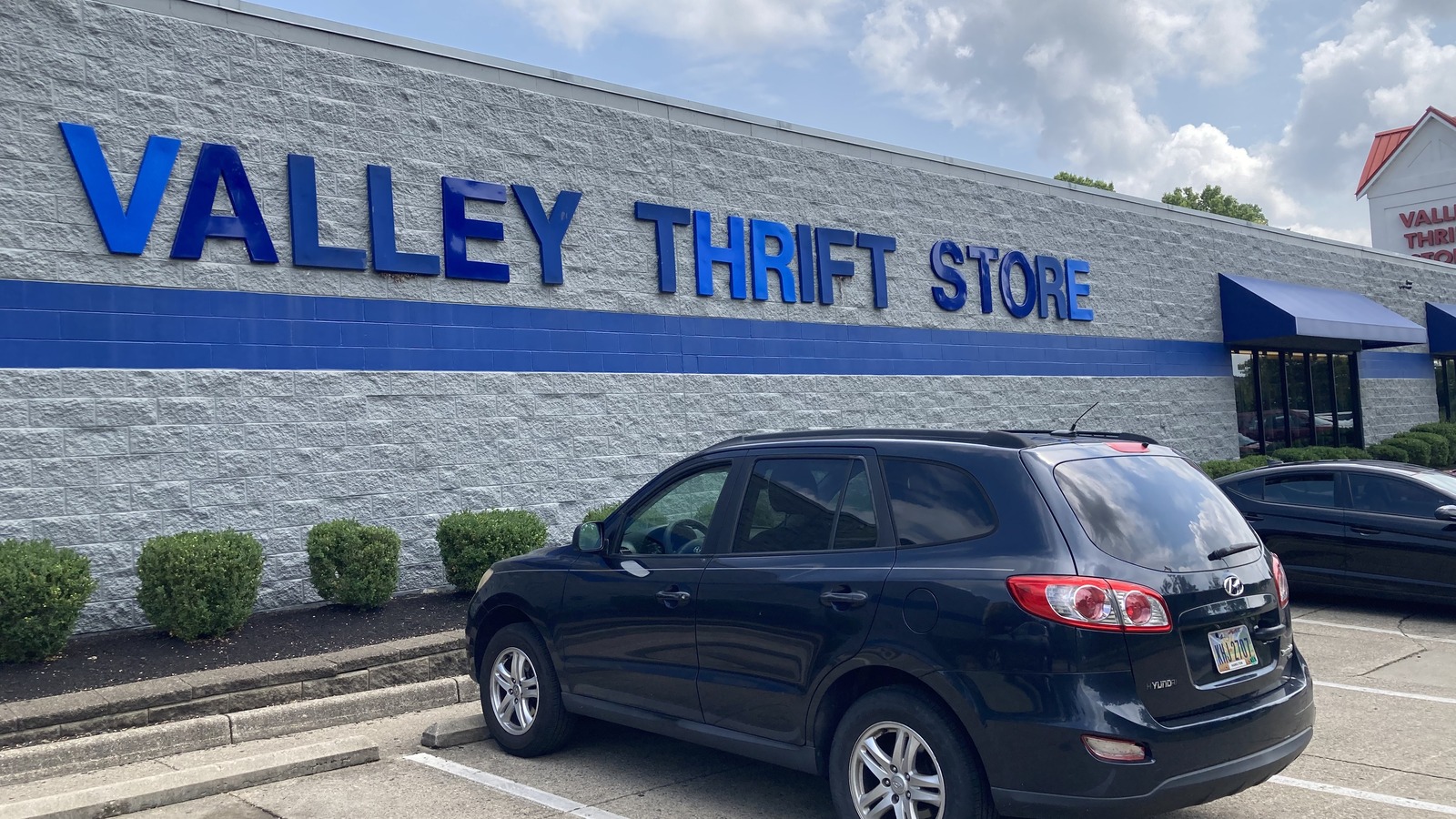 Secondhand shopping scene at Valley Thrift Store in Cincinnati