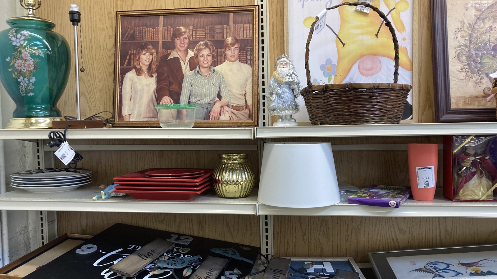Secondhand shopping scene at Valley Thrift Store in Cincinnati