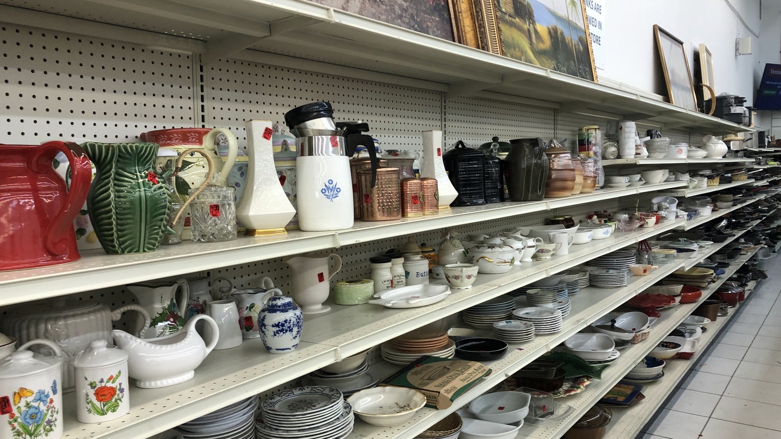 Secondhand shopping scene at American Thrift Store in West Palm in West Palm Beach