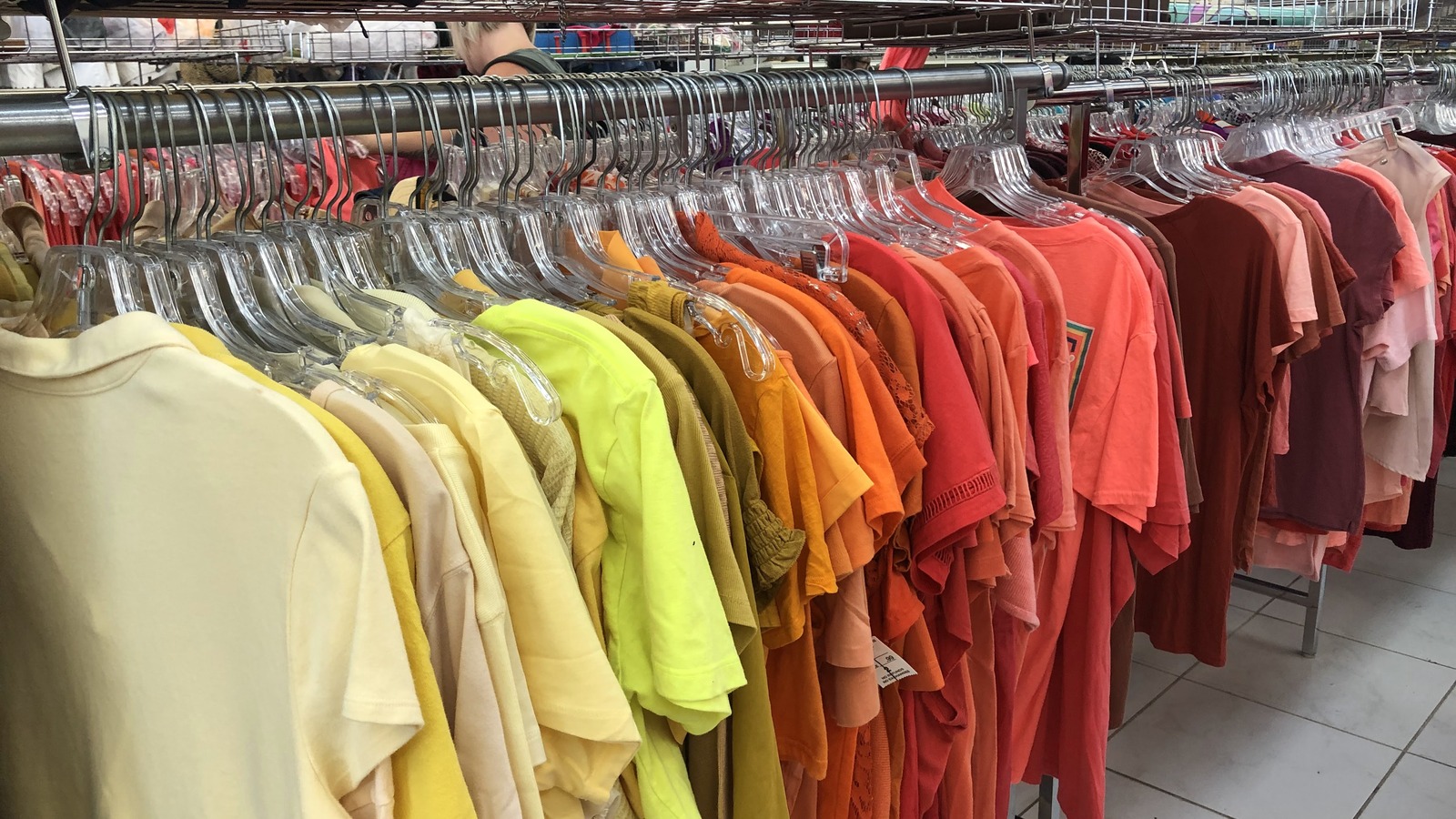 Secondhand shopping scene at American Thrift Store in West Palm in West Palm Beach