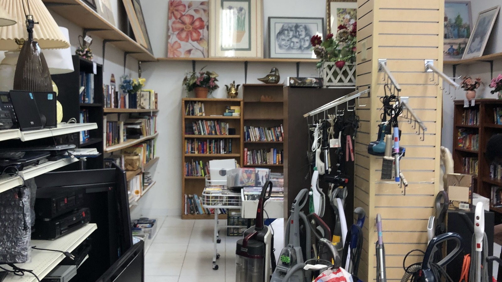 Secondhand shopping scene at American Thrift Store in West Palm in West Palm Beach
