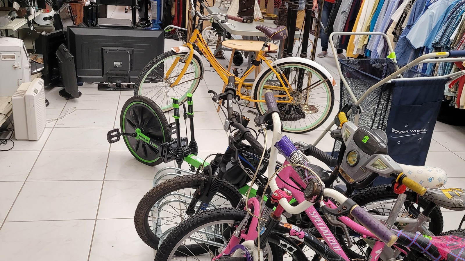 Secondhand shopping scene at American Thrift Store in West Palm in West Palm Beach
