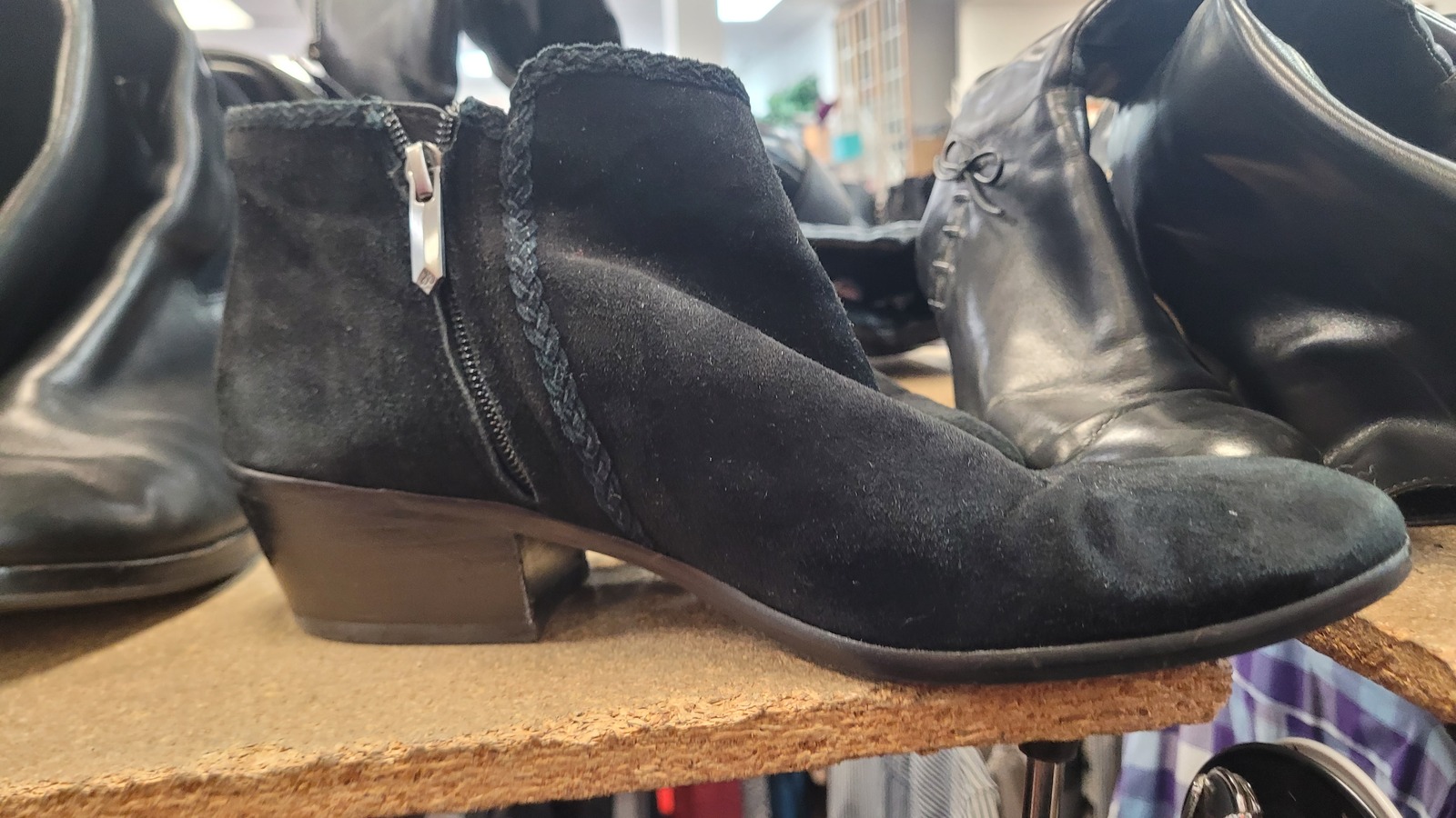Secondhand shopping scene at Genesis Benefit Thrift Store in Dallas