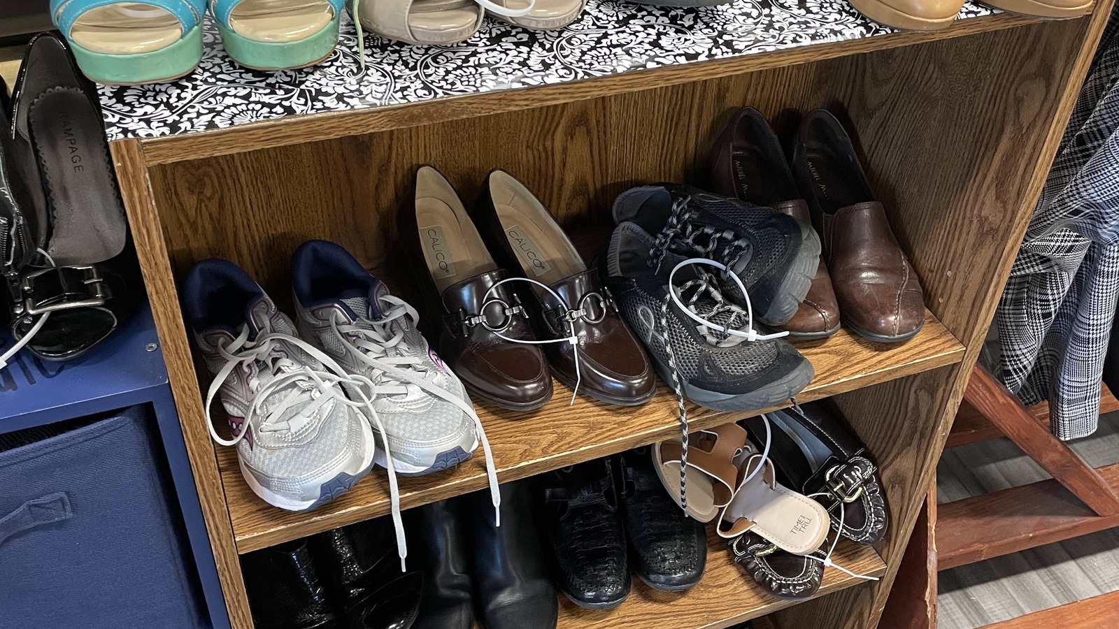 Secondhand shopping scene at Asbury Thrift Store in Madison