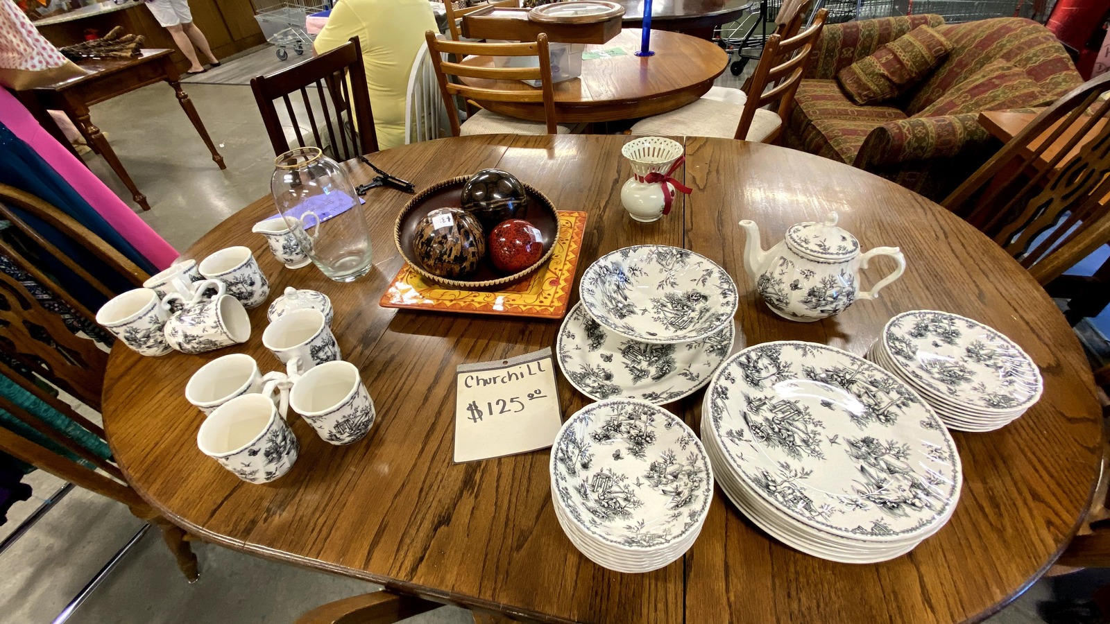 Secondhand shopping scene at Asbury Thrift Store in Madison