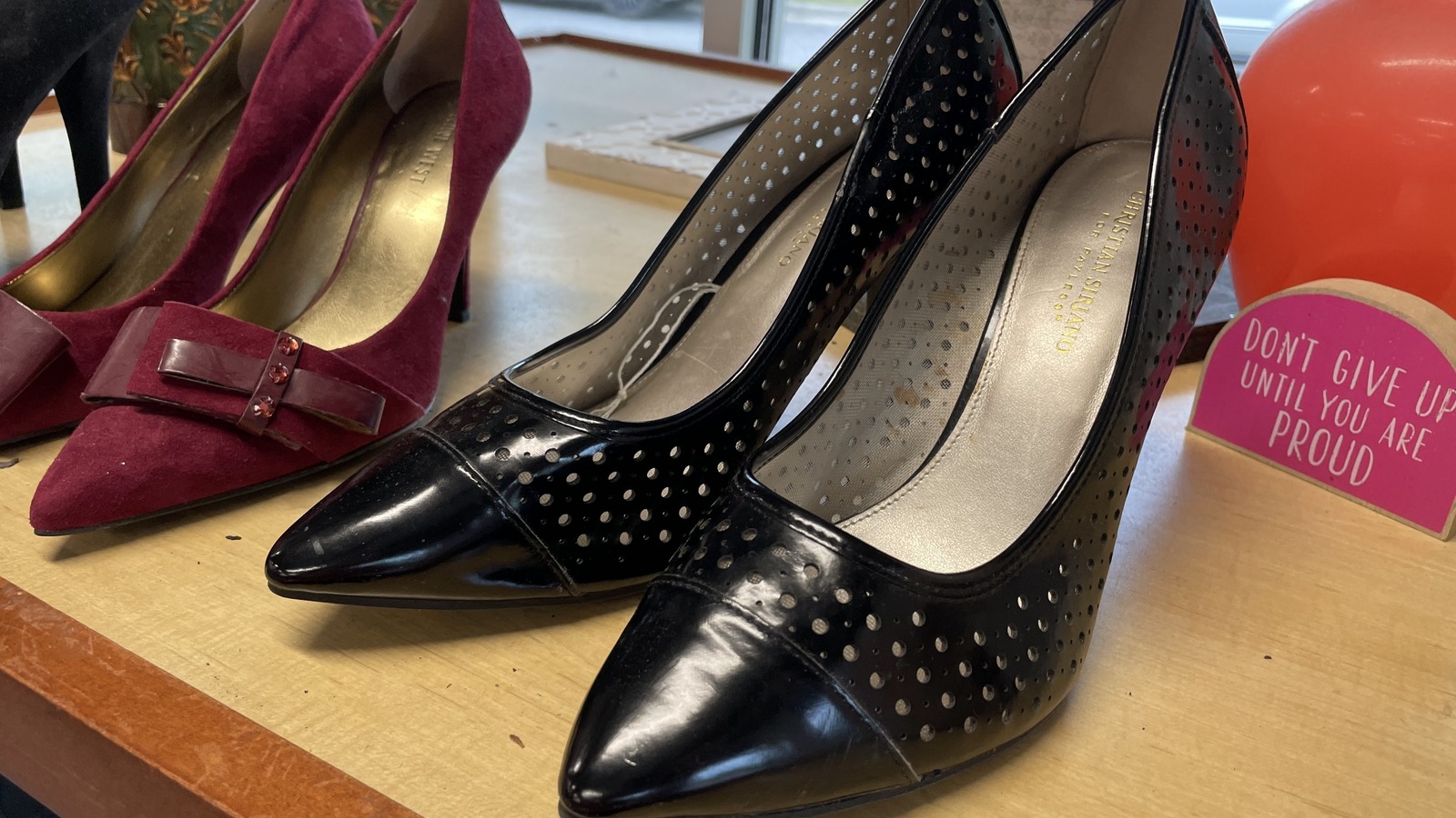 Secondhand shopping scene at Asbury Thrift Store in Madison