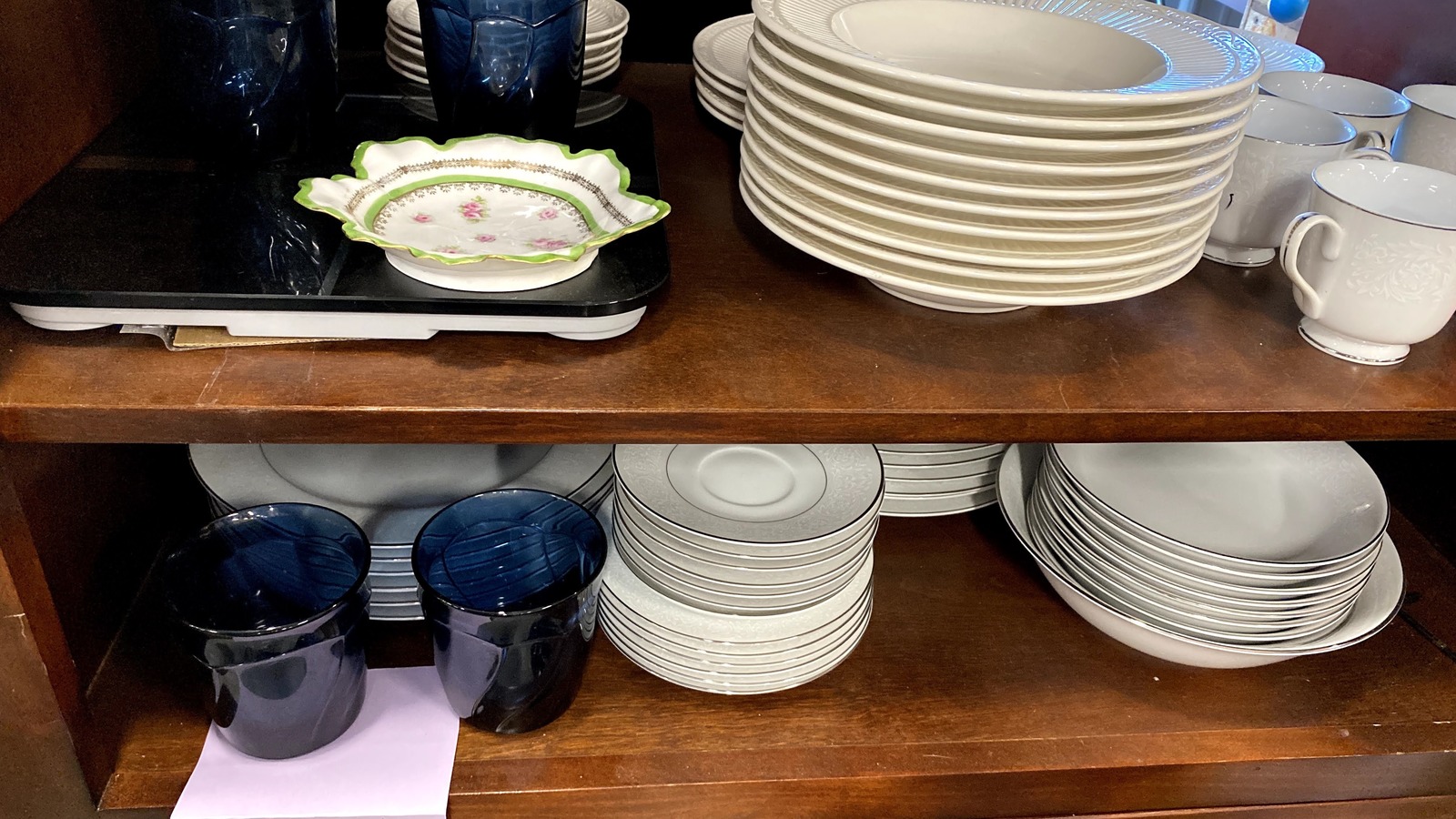 Secondhand shopping scene at Asbury Thrift Store in Madison
