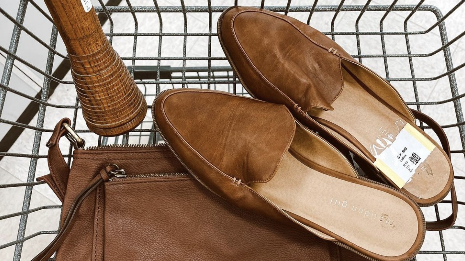 Basket of loafers and accessories inside Texas Thrift Killeen