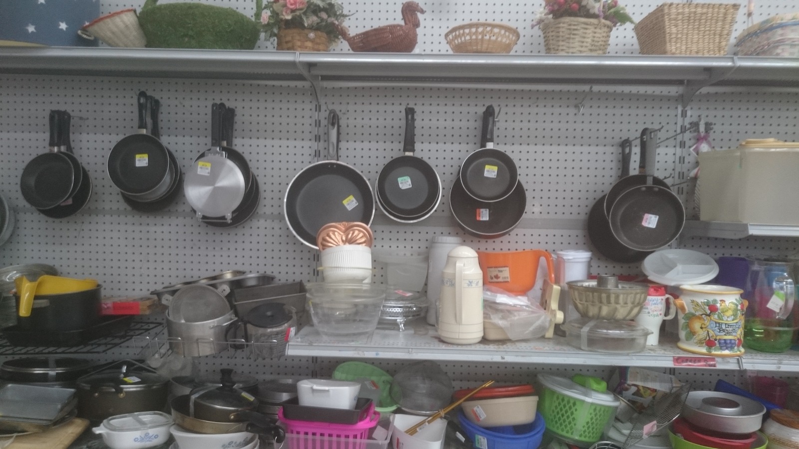 Secondhand shopping scene at AMVETS Thrift Store in Buffalo