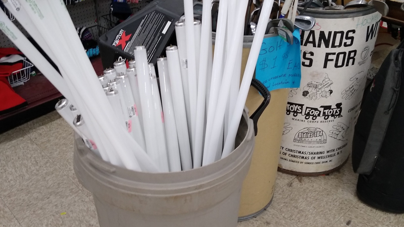 Secondhand shopping scene at AMVETS Thrift Store in Buffalo