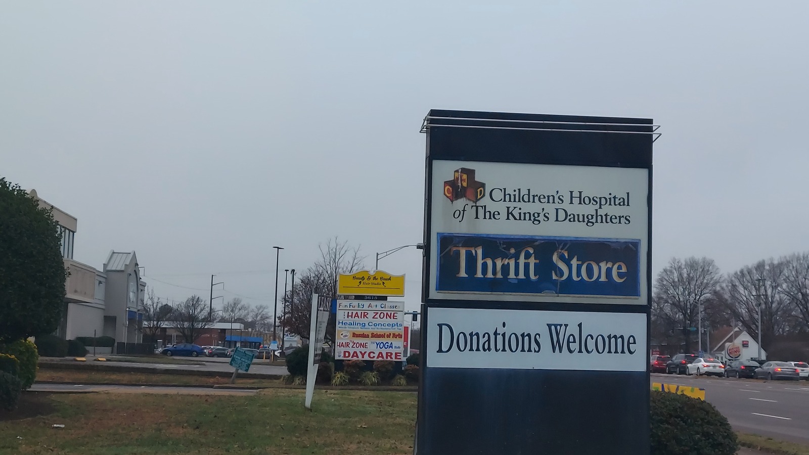 Secondhand shopping scene at CHKD Thrift Store in Virginia Beach