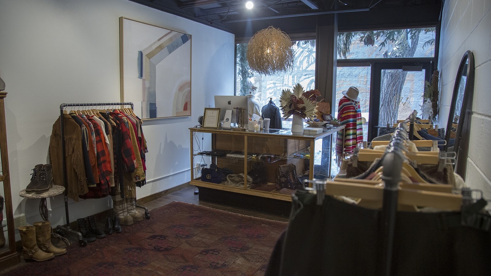 Vintage western clothing and accessories inside Womenfolk in Jackson Wyoming