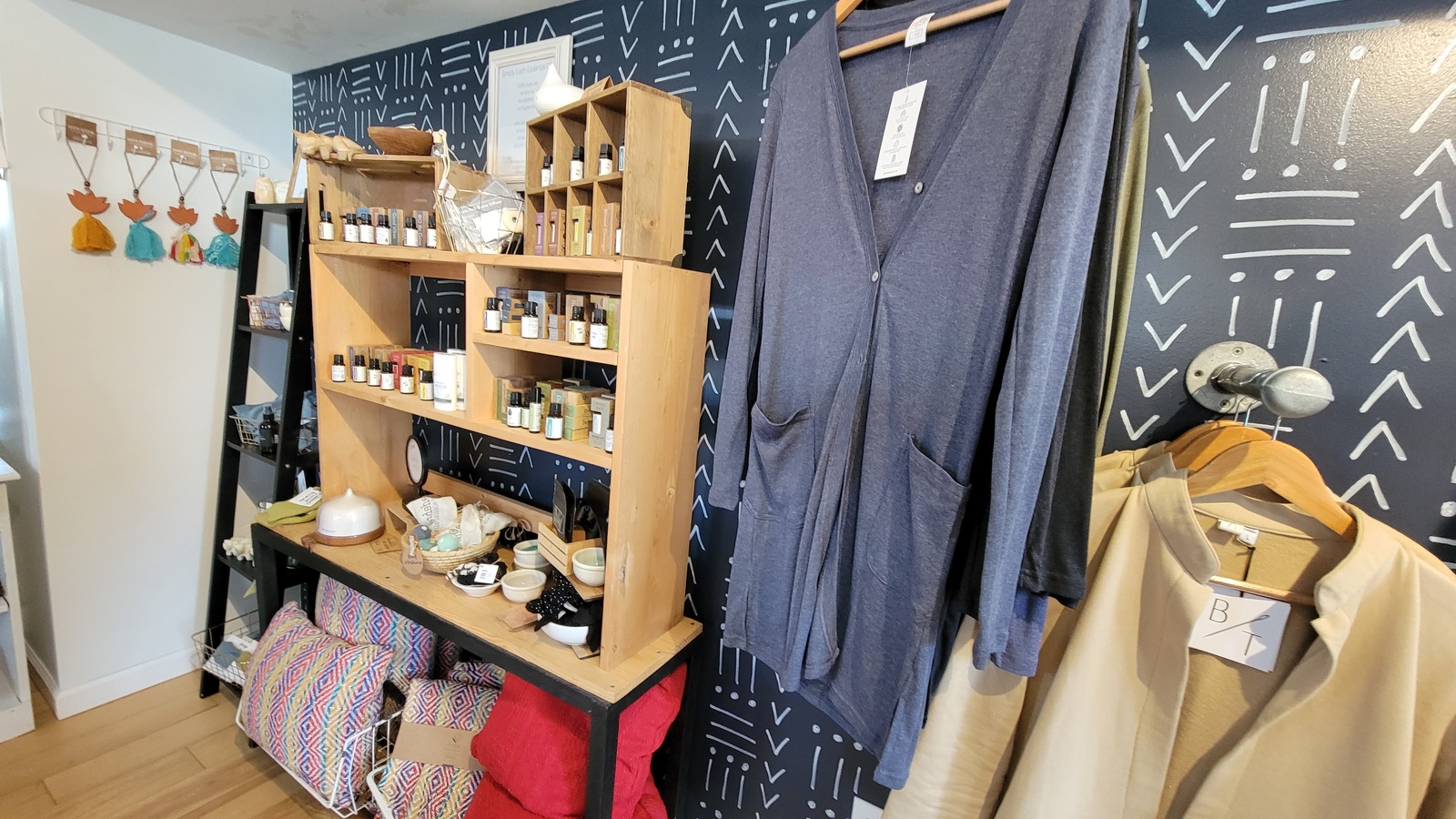 Gift displays inside New Creation VA in Harrisonburg, Virginia