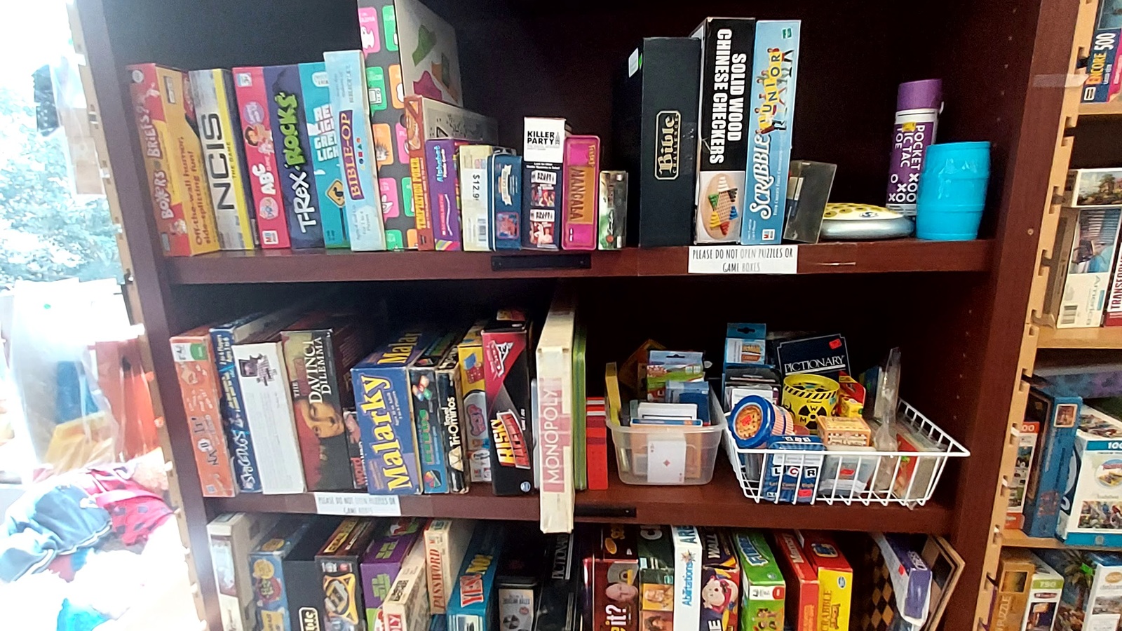 Secondhand books and games at Booksavers of Virginia in Harrisonburg