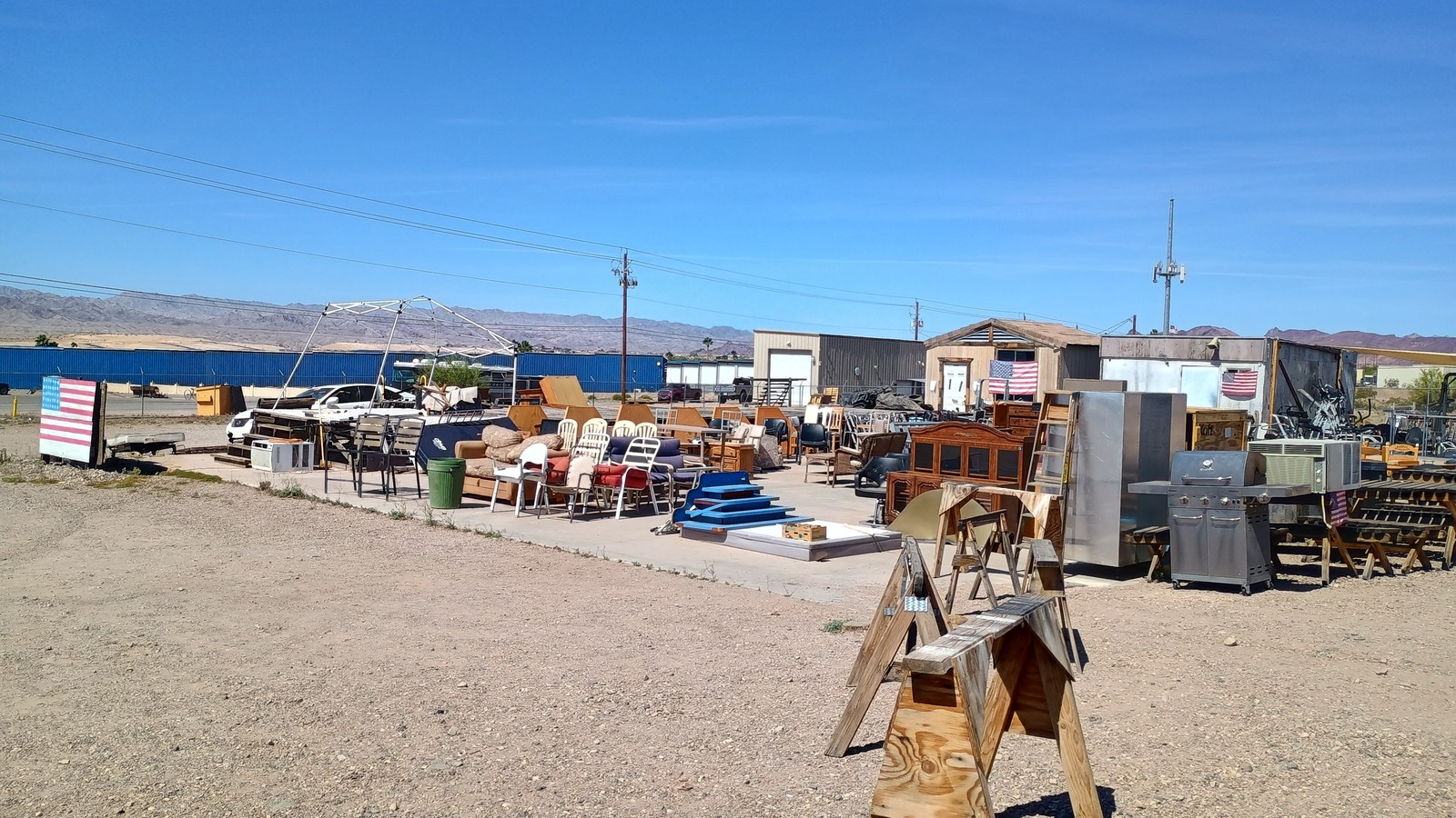 Outdoor furniture and household finds at Veteran's Thrift in Lake Havasu City