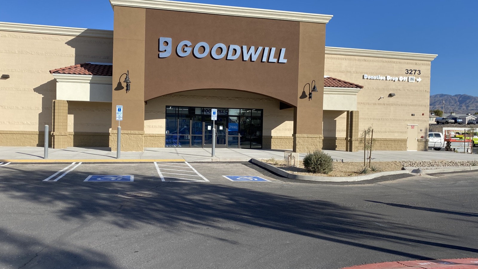 Organized secondhand merchandise at the Lake Havasu Goodwill store