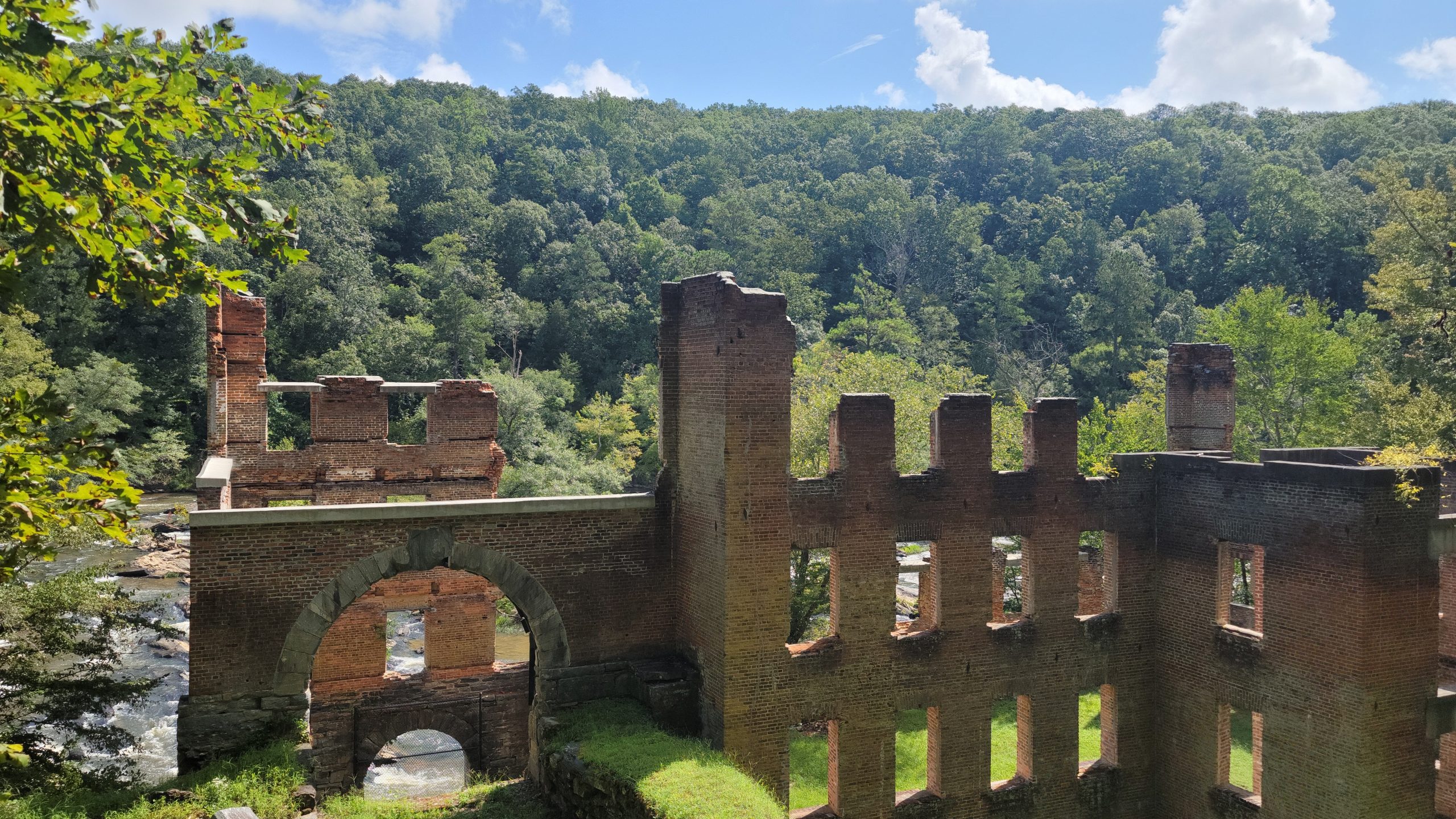 New Manchester mill ruins above Sweetwater Creek in Lithia Springs
