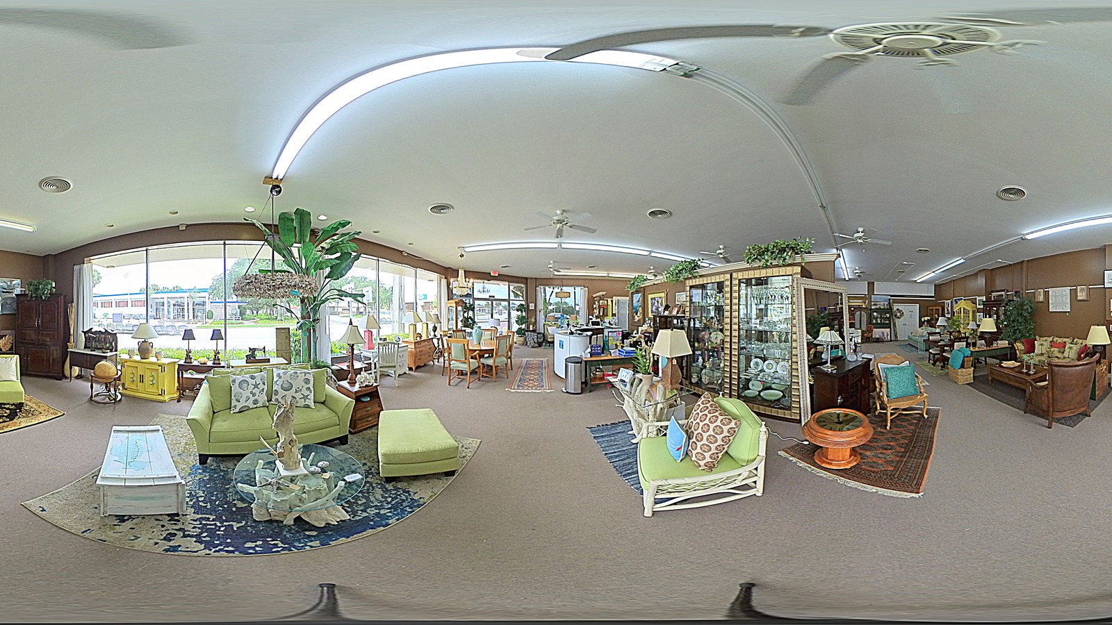 Furnished showroom at Born Again Too Consignments in Vero Beach
