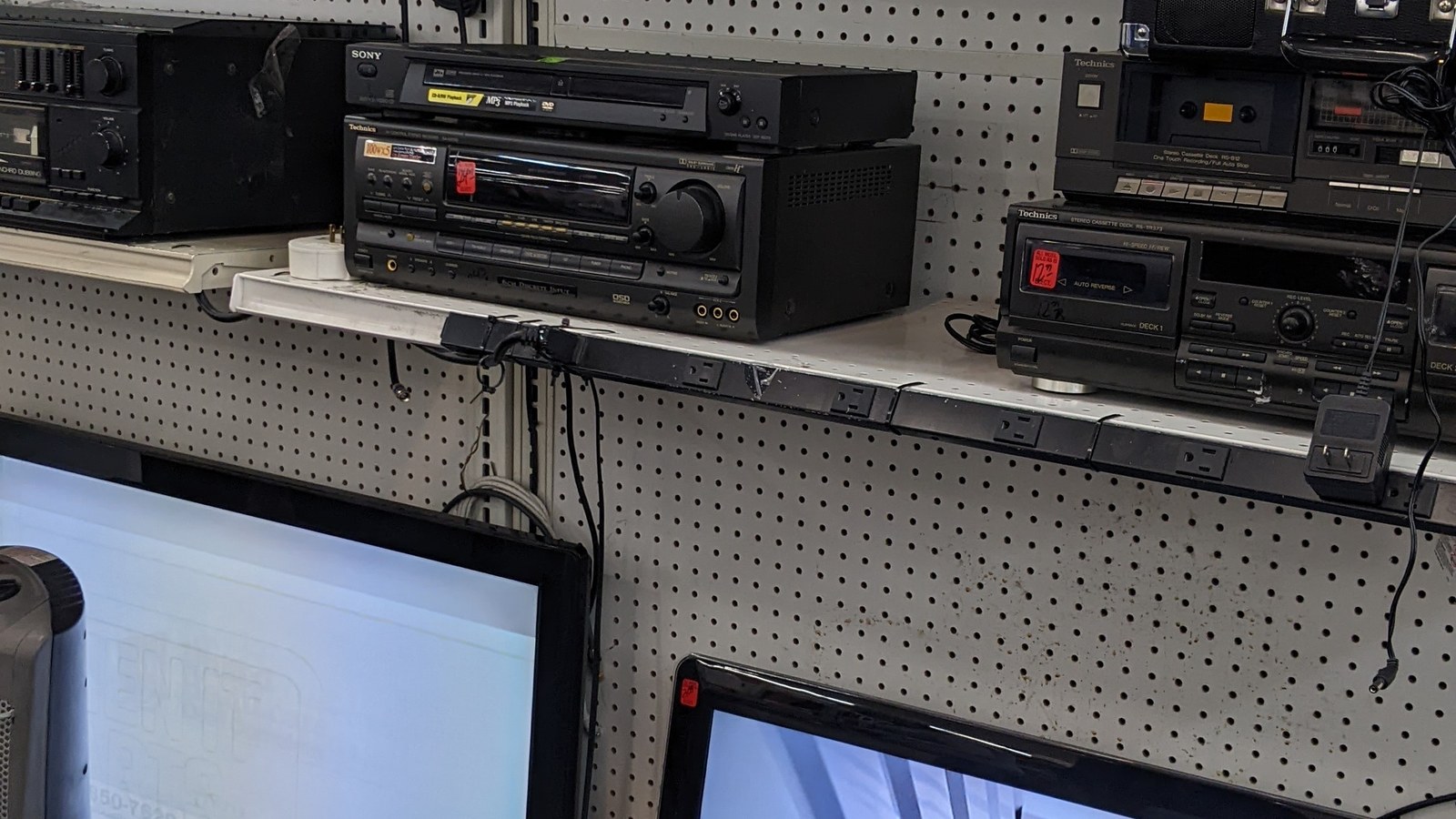 Vintage stereo equipment at American Thrift Store in Hollywood