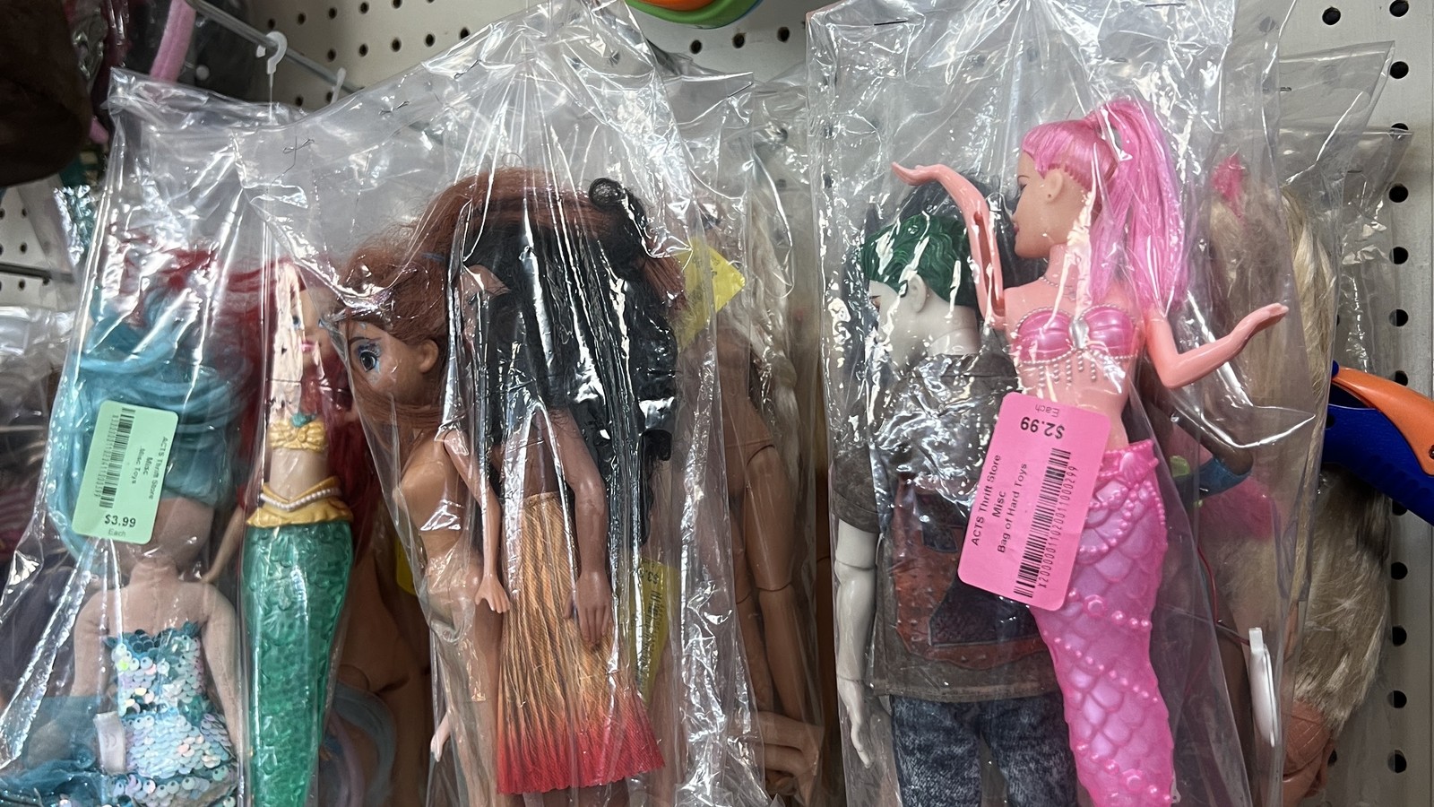Toys and dolls at ACTS Thrift Store in Pasadena