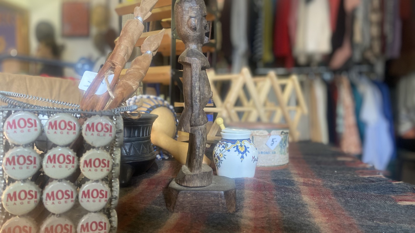 Ceramics, artwork, and small home goods at ThriftWorks in Santa Fe