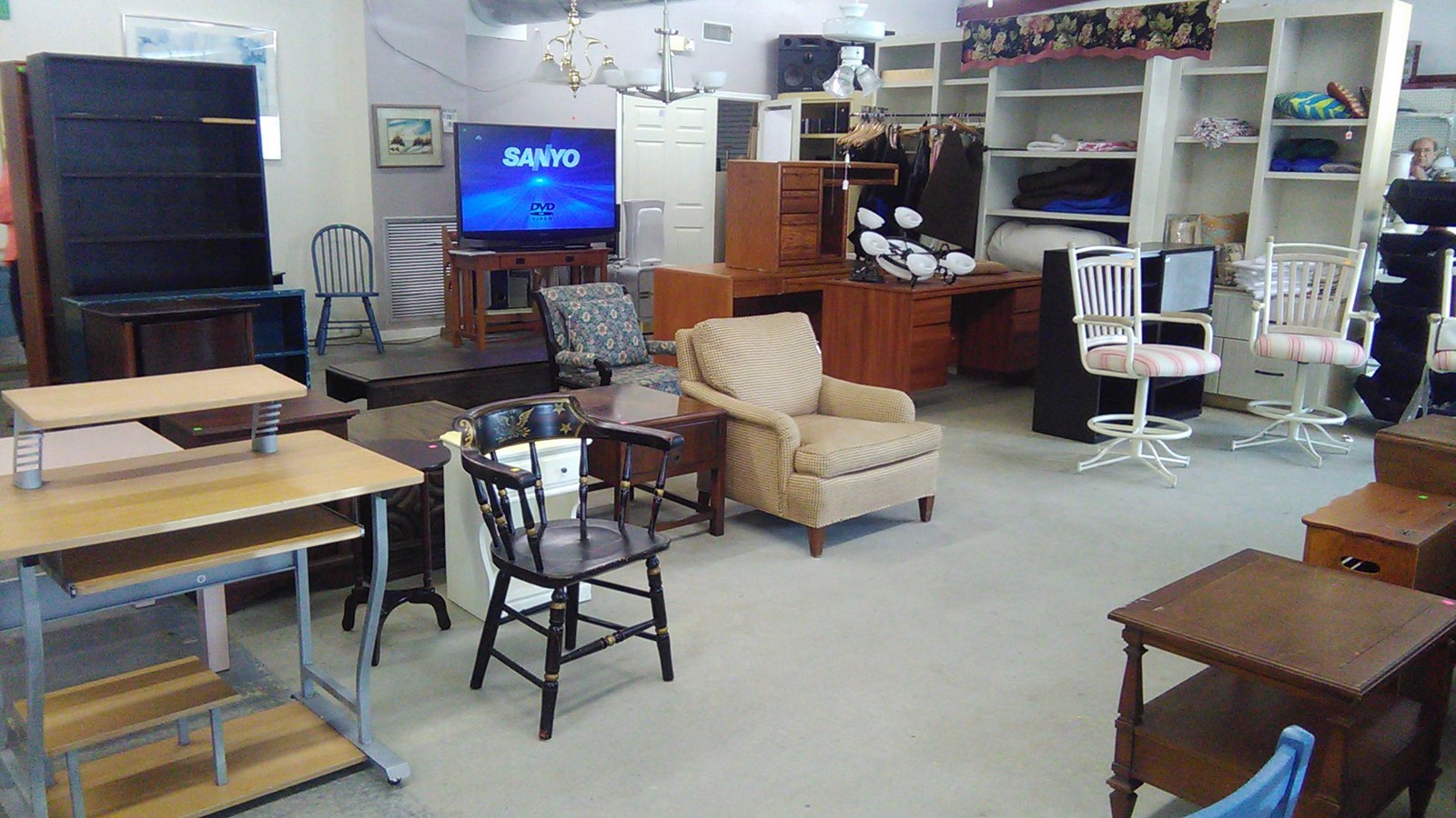 Home fixtures lined up at the Lowcountry Habitat ReStore in Beaufort