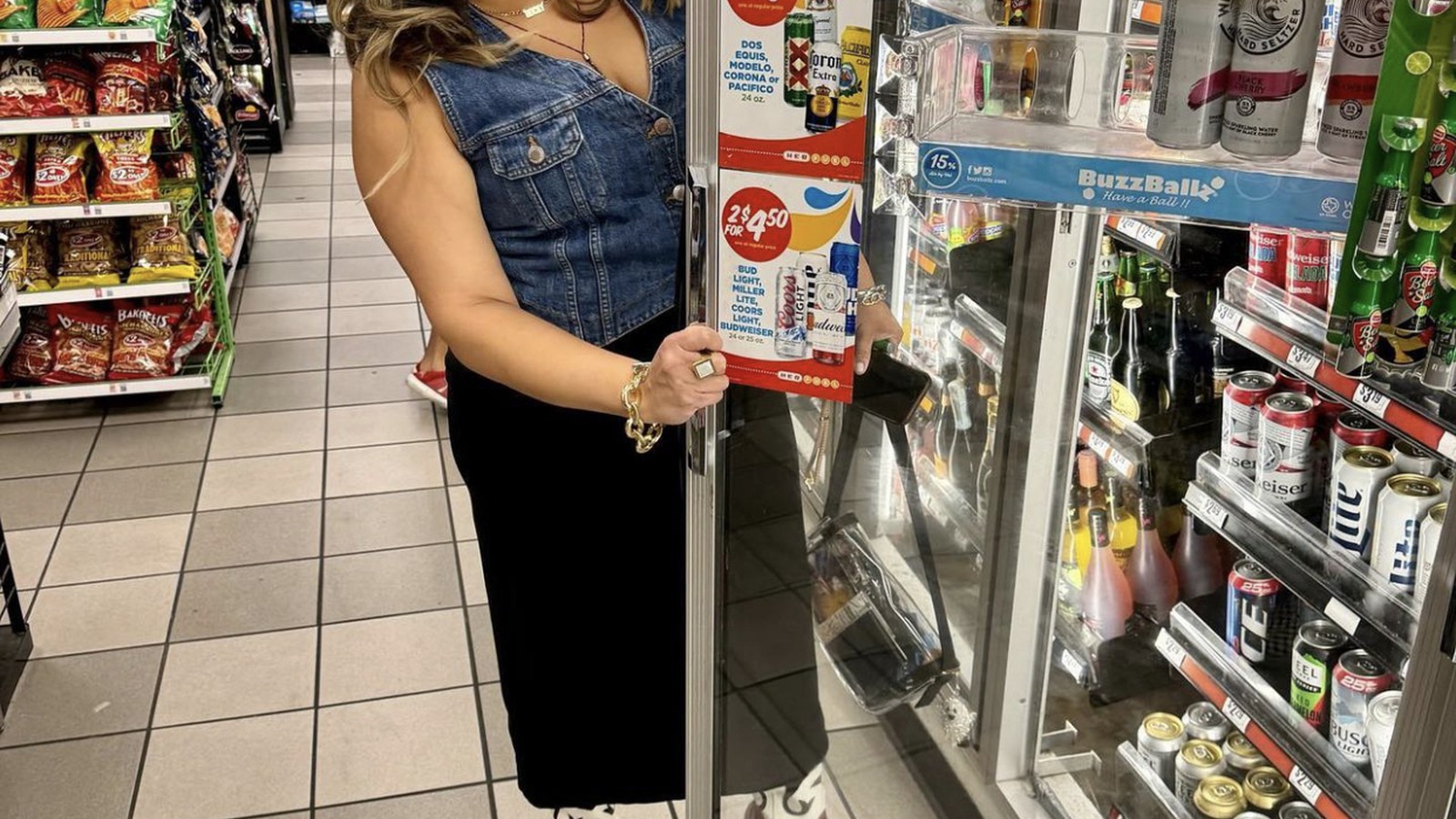 Home and pantry products arranged along a Texas Thrift aisle