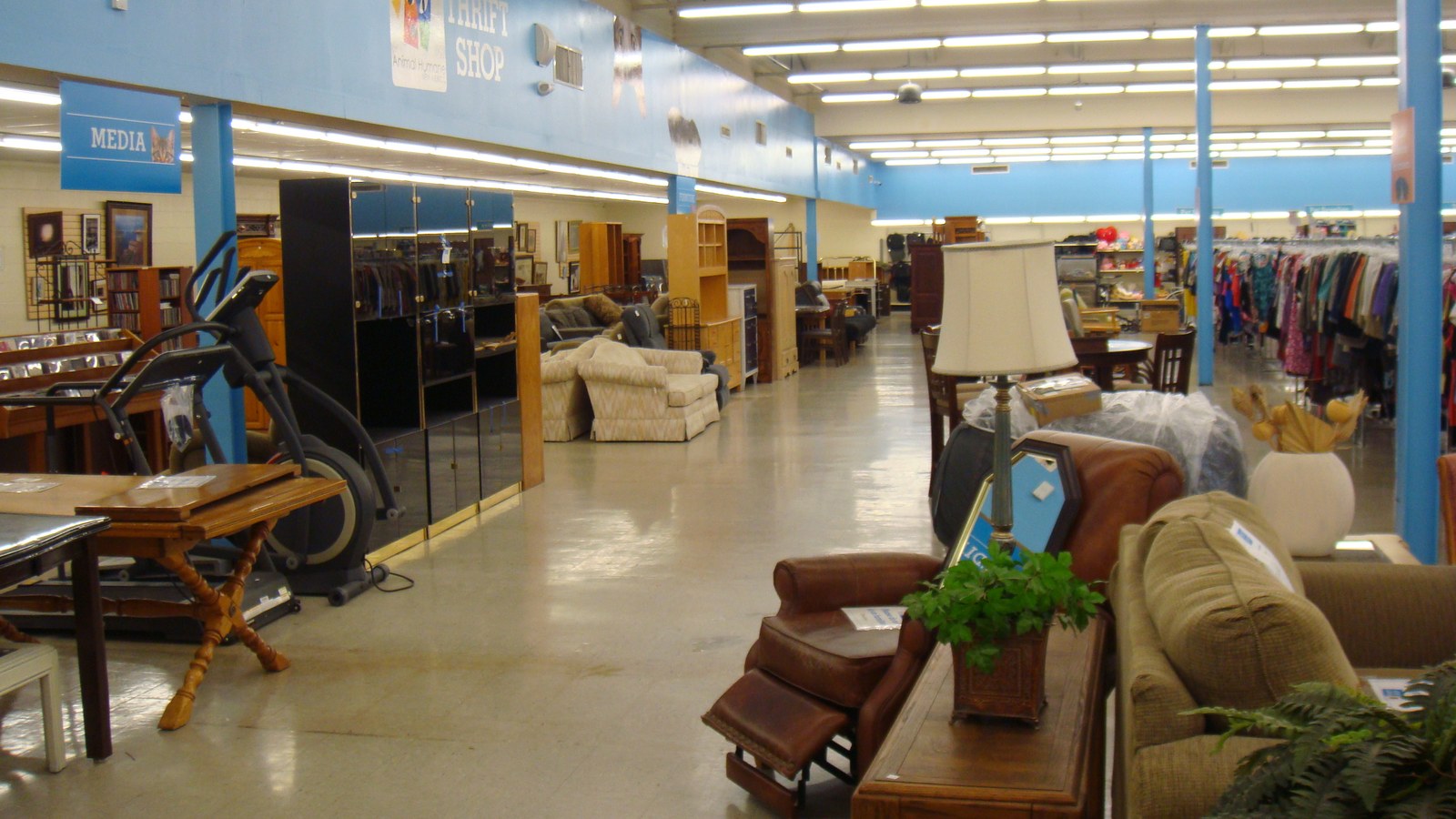 Sofas, chairs, tables, and lamps across the furniture floor