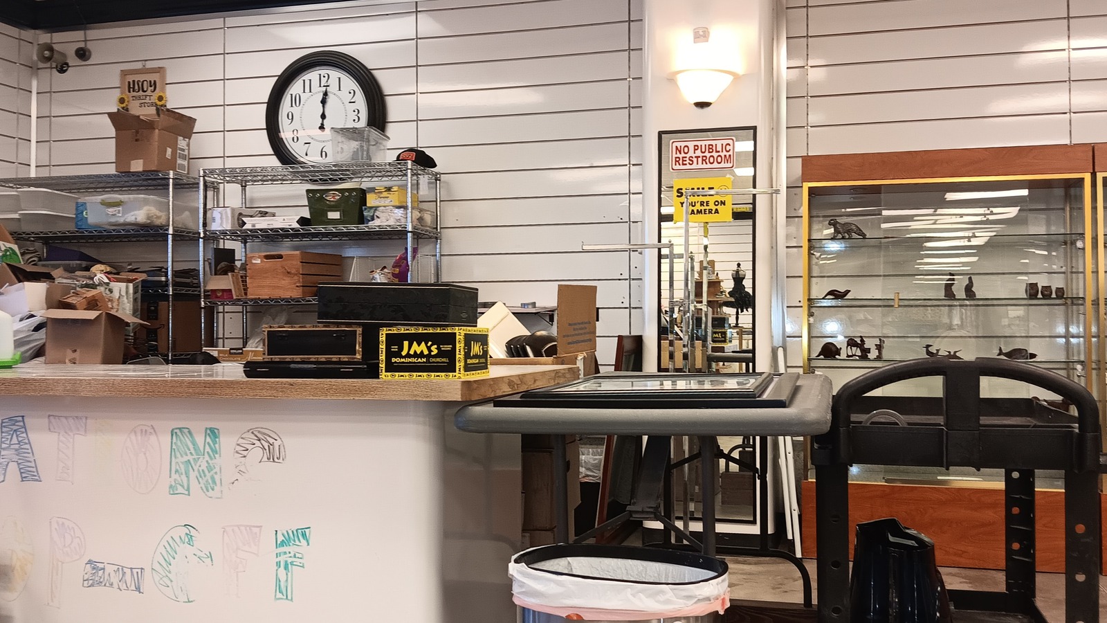 Secondhand displays inside Humane Society of Yuma Thrift Store