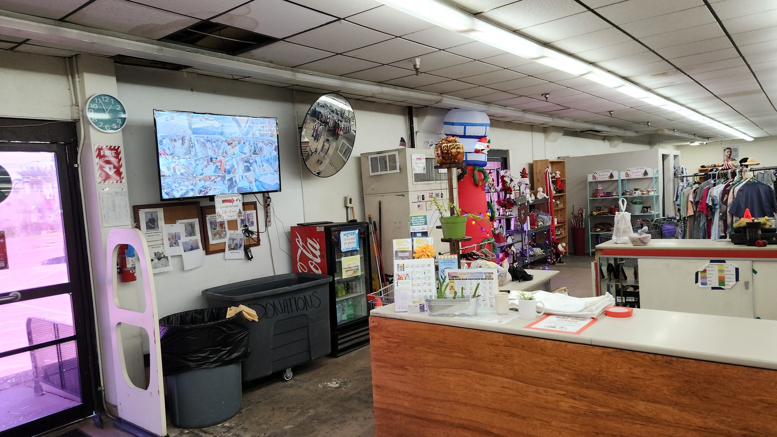Furniture and household goods inside Crossroads Mission Thrift Store in Yuma