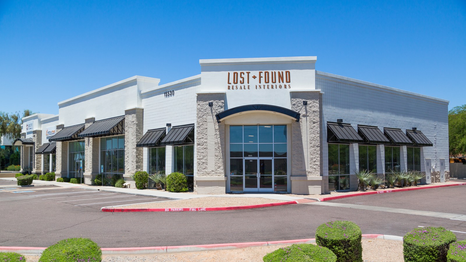 The Lost and Found Resale Interiors storefront in Scottsdale