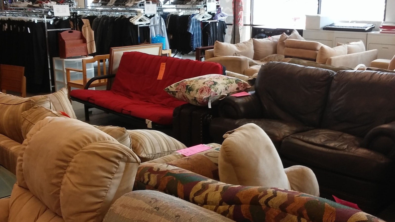 Sofas and upholstered seating grouped together