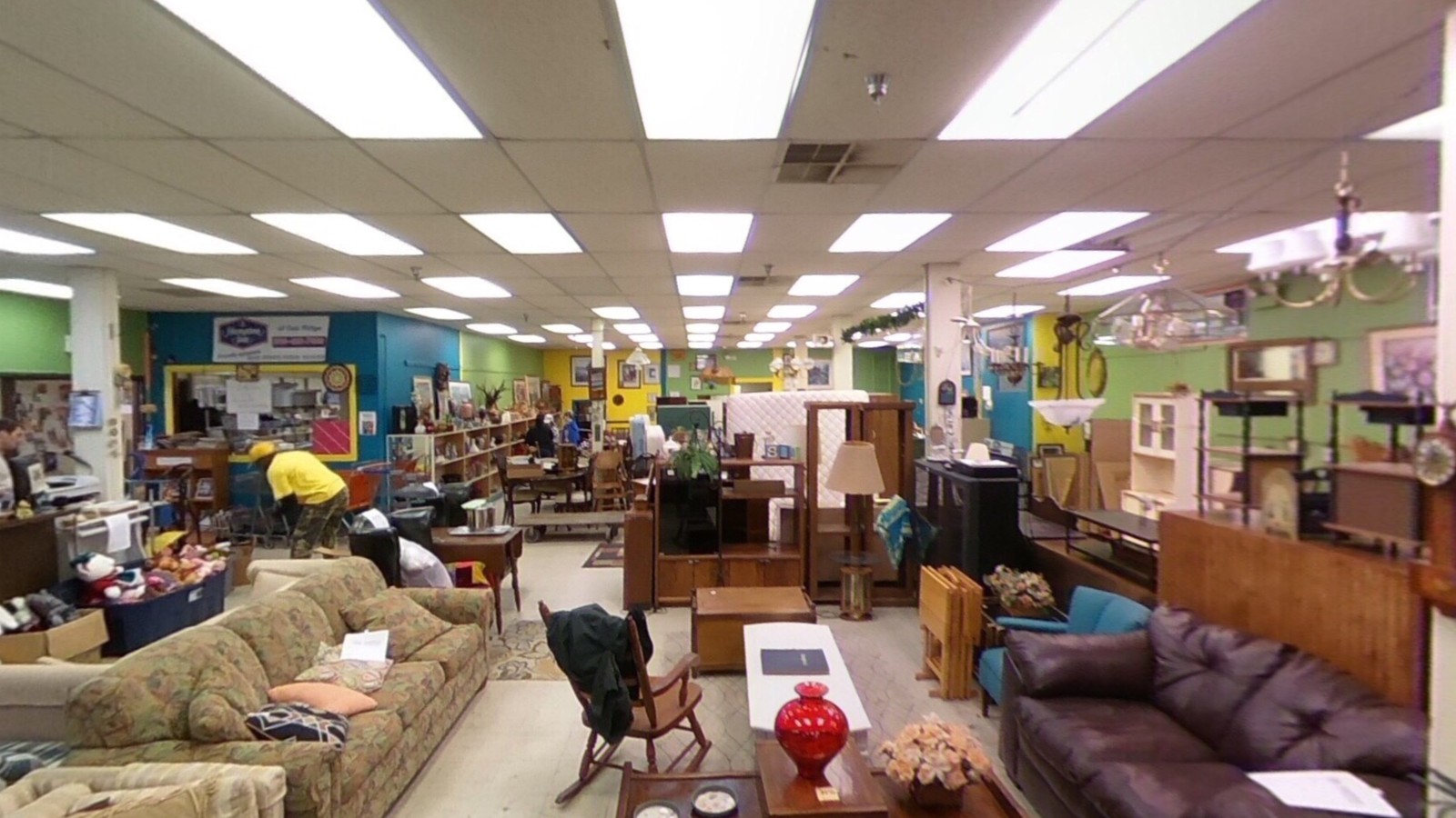 Furniture and household displays across the Habitat For Humanity store in Oak Ridge